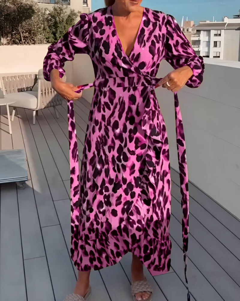 GUNDA - VESTIDO CON ESTAMPADO DE LEOPARDO