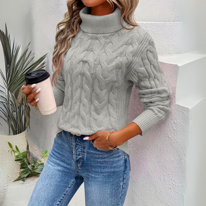 Lily™ - Suéter de Cuello Alto de Algodón Cómodo
