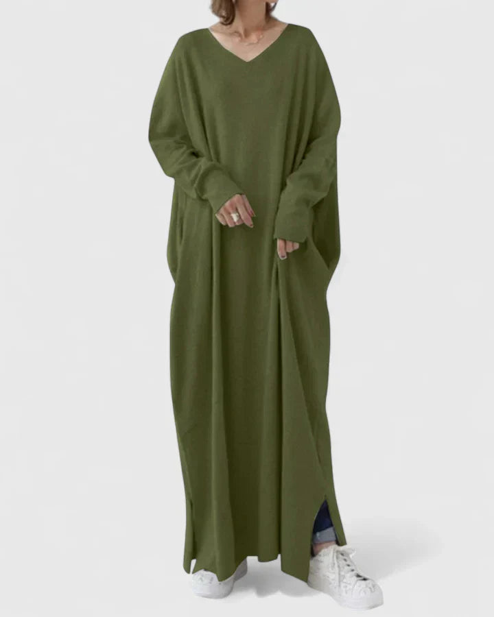 GRAZEL – VESTIDO MAXI CLÁSICO GLAMOUR