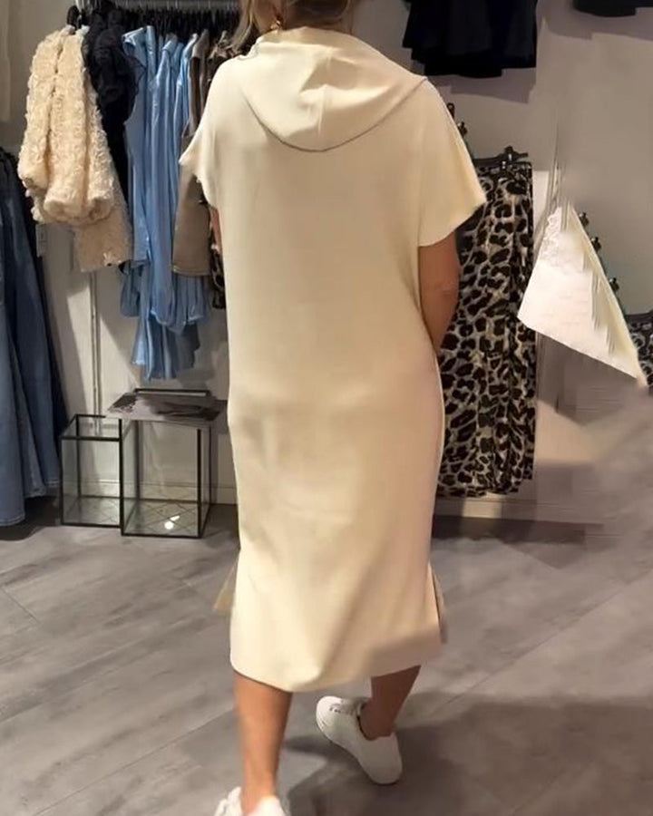 NELU - VESTIDO DE NOCHE CON CAPUCHA