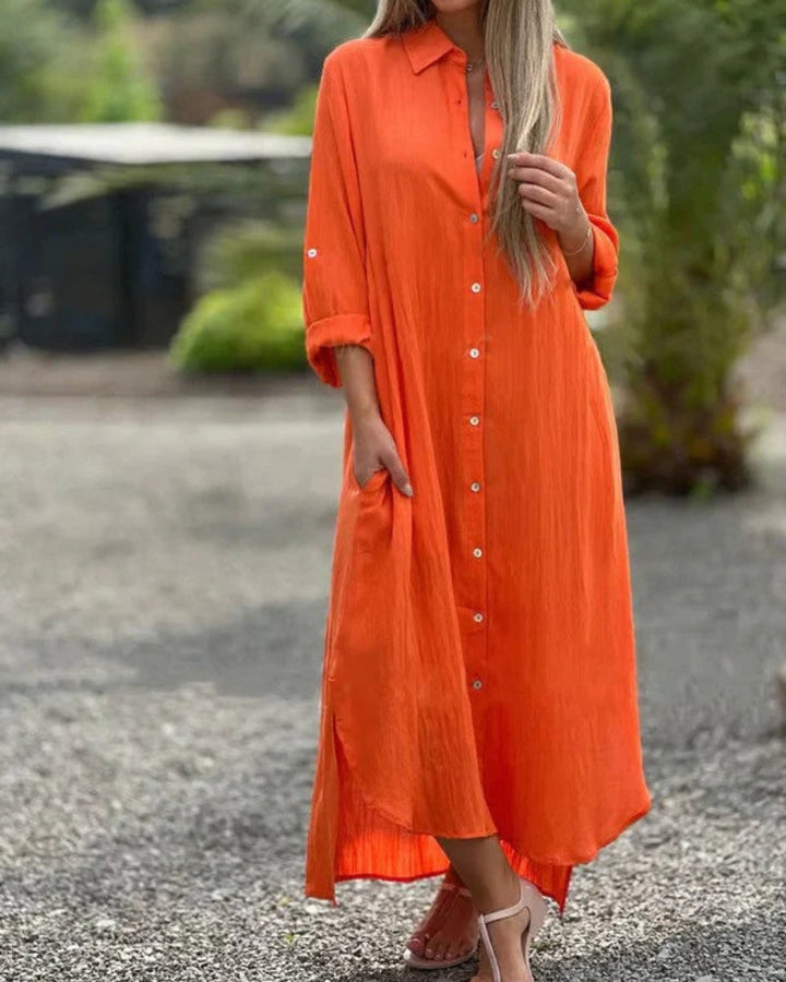 FITA - VESTIDO DE ALGODÓN PURO