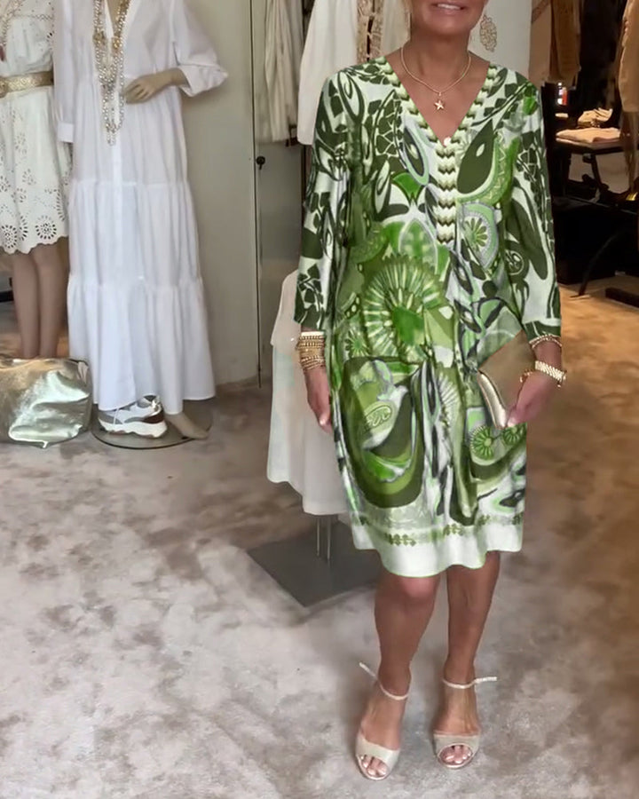 Mariane™ - Vestido con Estampado Vintage