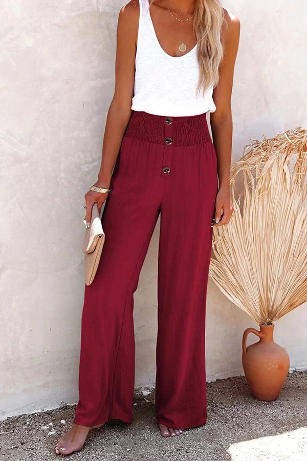 CECILIA - PANTALONES RELAJADOS DE CINTURA ALTA