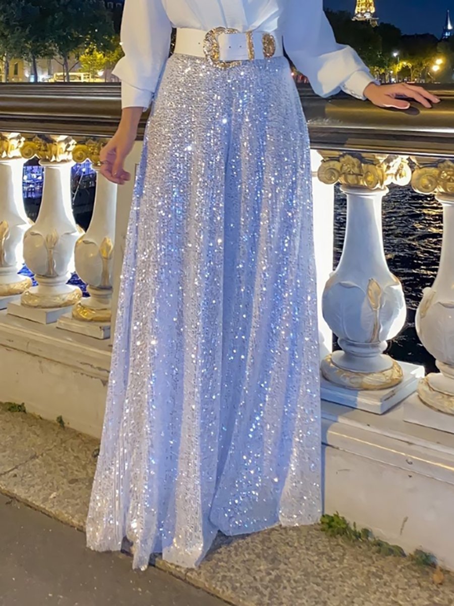 MIRABEL - CONJUNTO DE LENTEJUELAS CON ESCOTE EN V A LA MODA