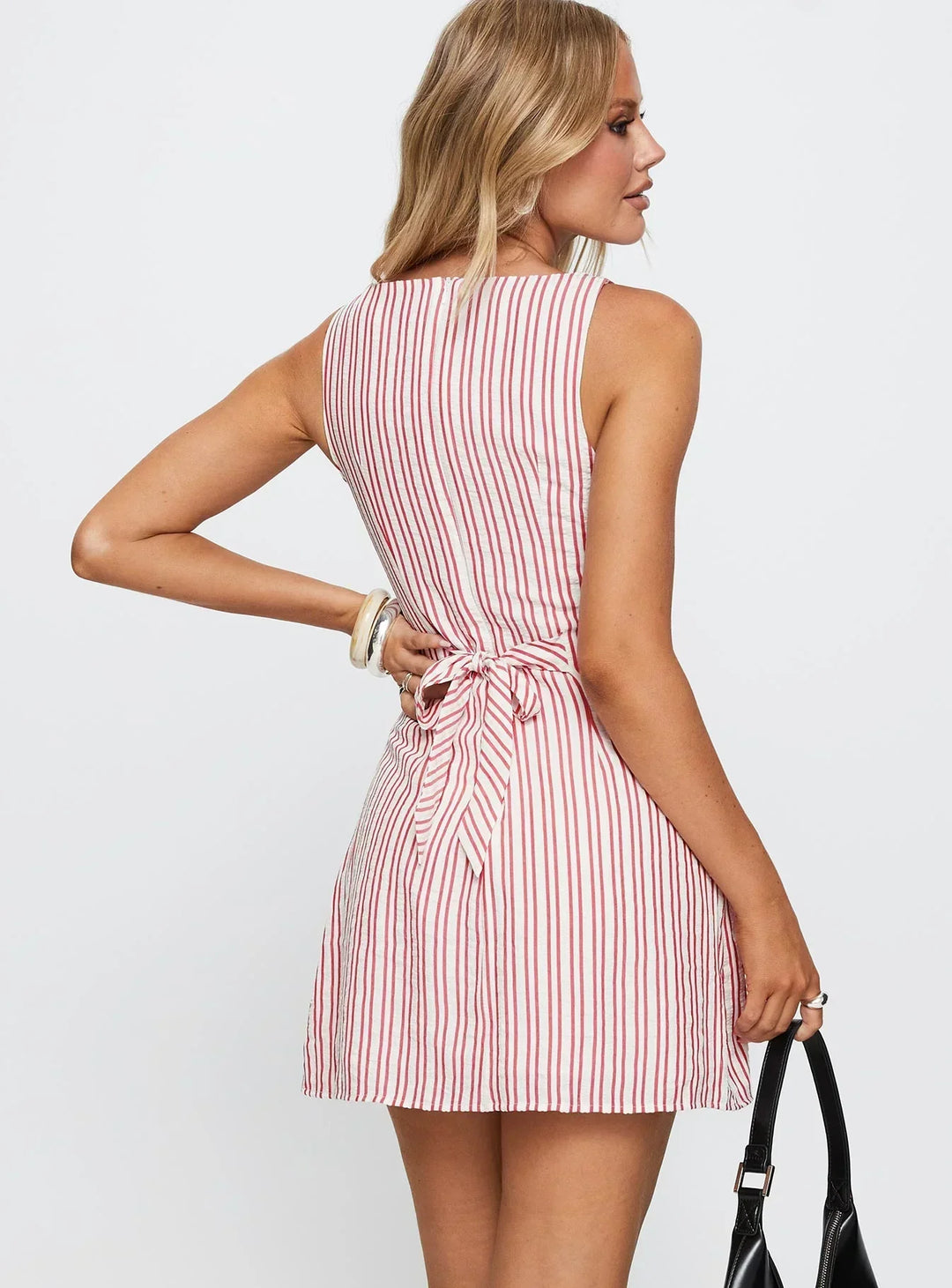 YVETTE - VESTIDO MINI A RAYAS CHIC