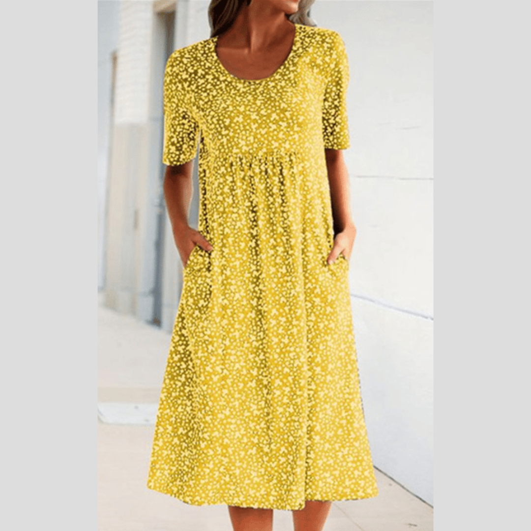 LEVILYNN - VESTIDO MIDI FLORAL ELEGANTE