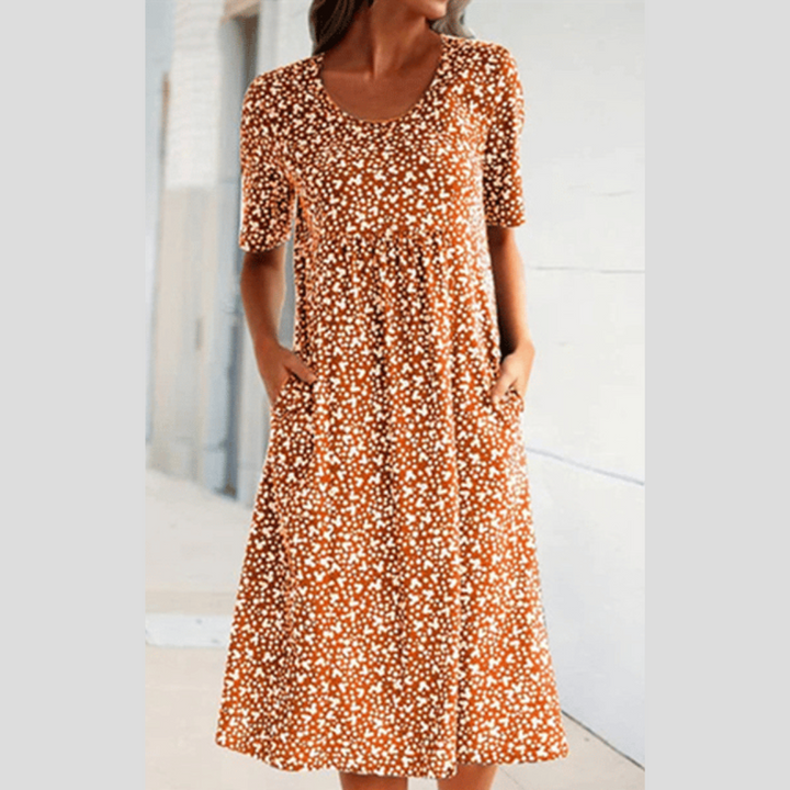 LEVILYNN - VESTIDO MIDI FLORAL ELEGANTE