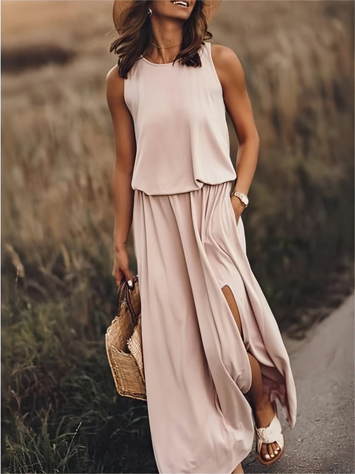 MAIA - VESTIDO LARGO SIN MANGAS