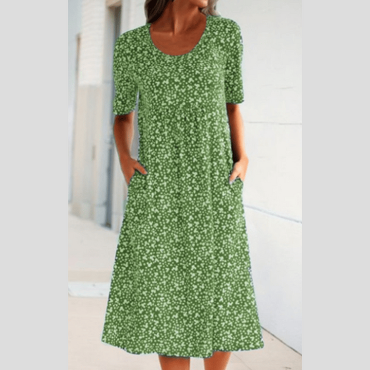 LEVILYNN - VESTIDO MIDI FLORAL ELEGANTE