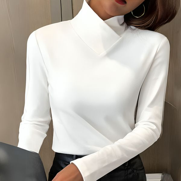 AMEA - TOP ELEGANTE DE CUELLO ALTO