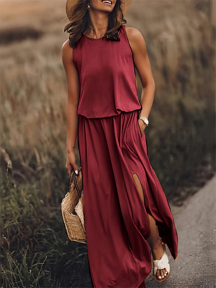 MAIA - VESTIDO LARGO SIN MANGAS