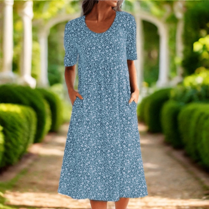 LEVILYNN - VESTIDO MIDI FLORAL ELEGANTE