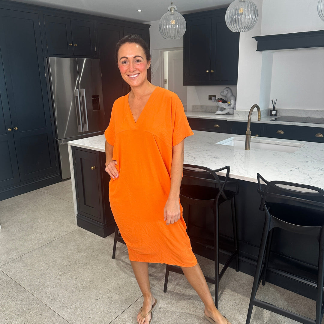 TANYA - VESTIDO MAXI CON ESCOTE EN V