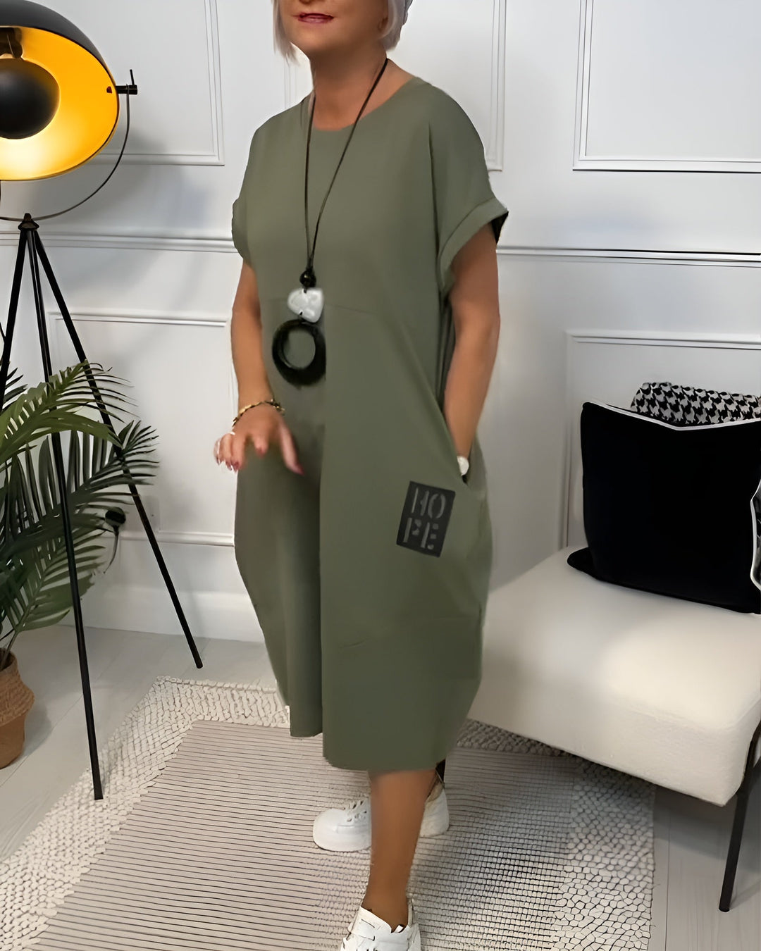 Iris™ - Vestido elegante de manga corta