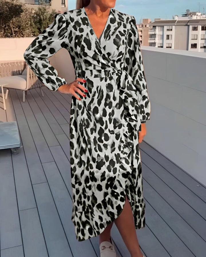 GUNDA - VESTIDO CON ESTAMPADO DE LEOPARDO