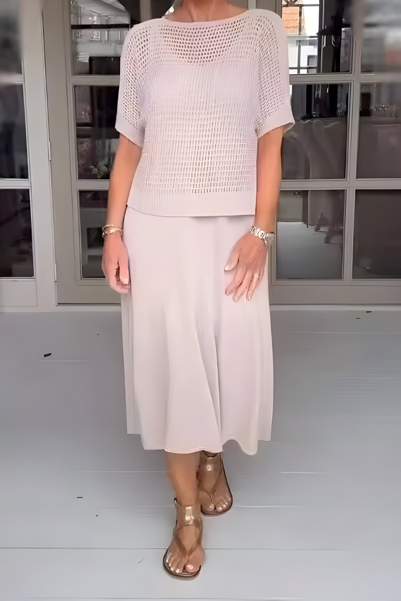 KEANNA - VESTIDO DE VERANO TEJIDO A LA LUZ DEL SOL