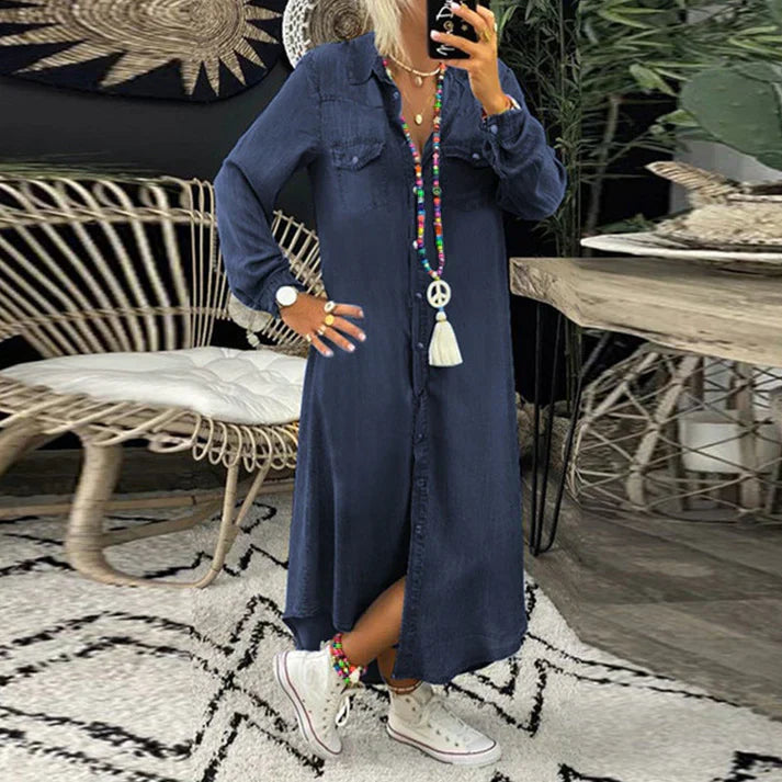 LARISSA - VESTIDO DE DENIM CÓMODO