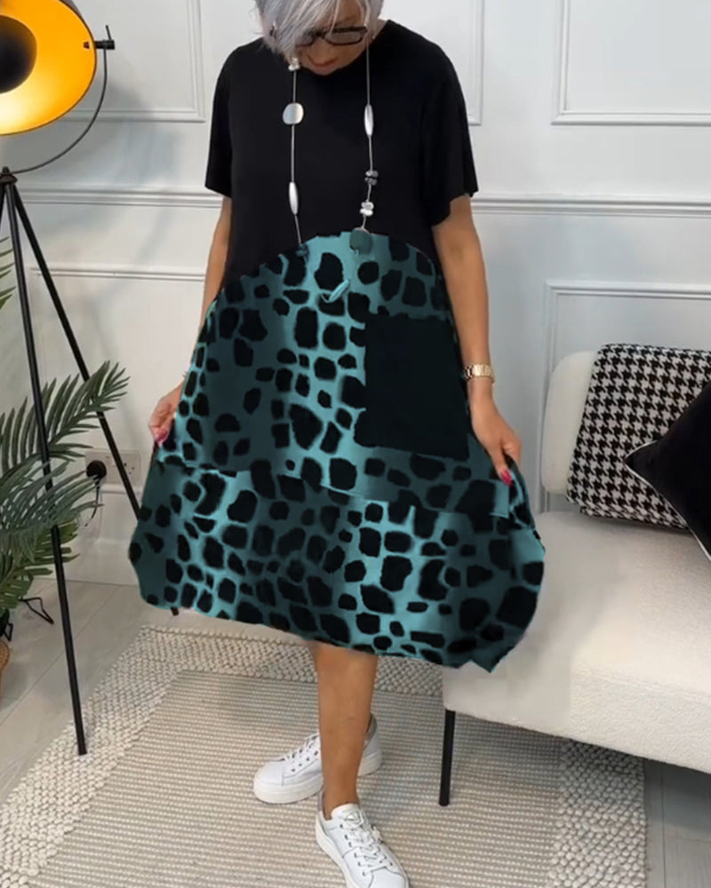 Adriana™ - Vestido midi de manga corta para mujer