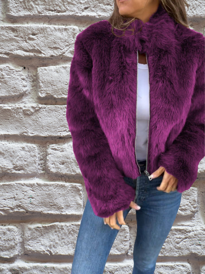 KATHLEEN - CHAQUETA DE INVIERNO DE PIEL SINTÉTICA