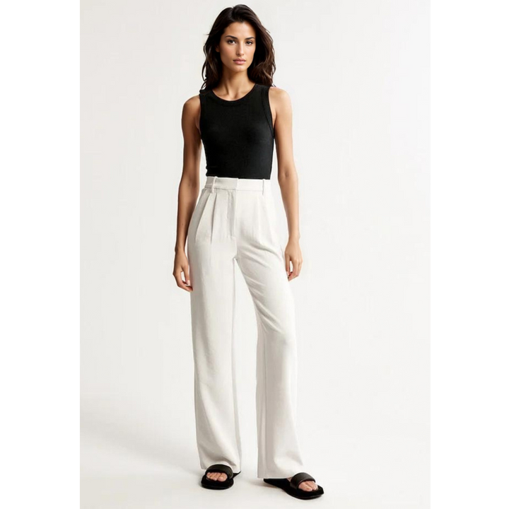 MERILYN - PANTALONES ANCHOS CON CORTE CÓNICO