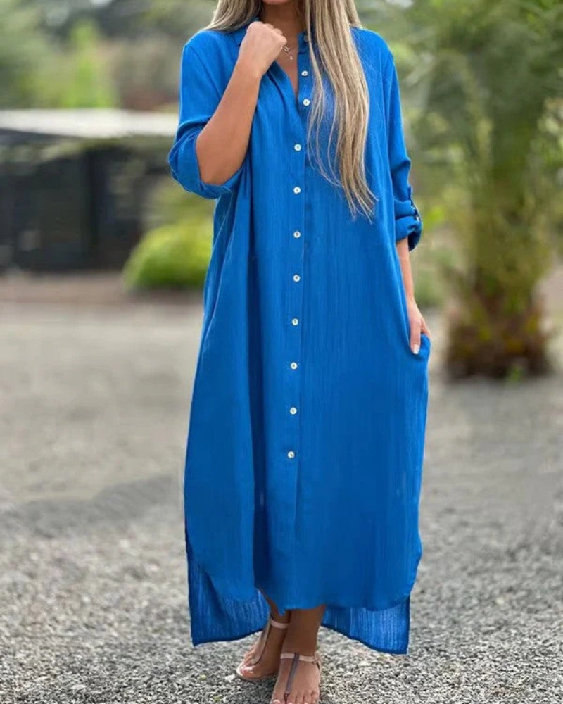 FITA - VESTIDO DE ALGODÓN PURO