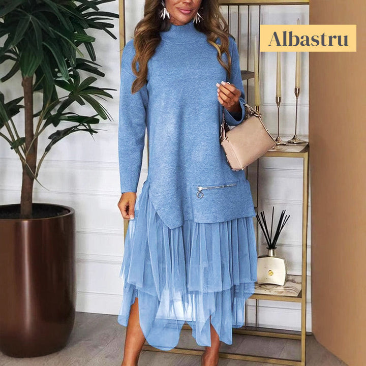 PENNYLANE - CONJUNTO ELEGANTE DE TUL CON MANGA LARGA