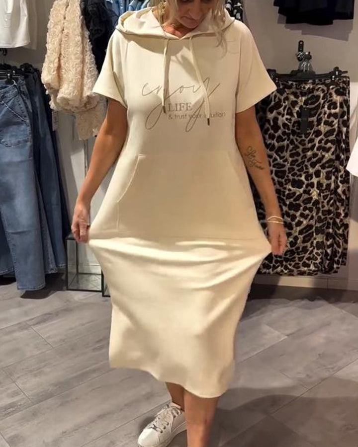 NELU - VESTIDO DE NOCHE CON CAPUCHA