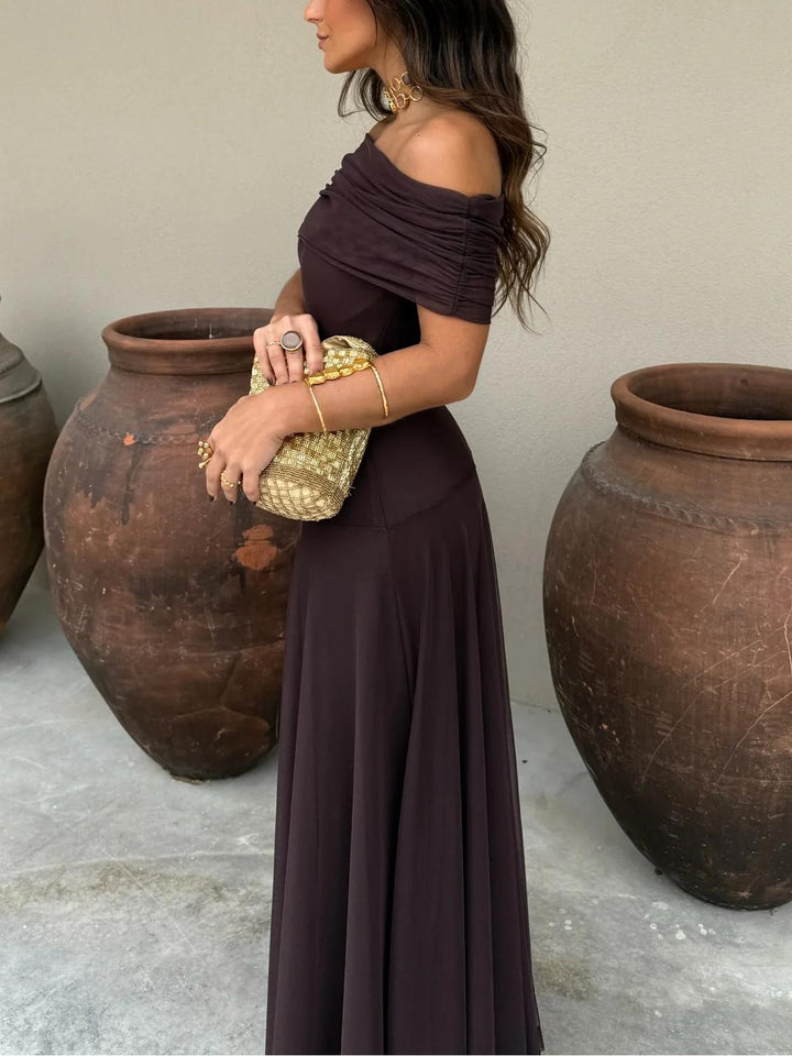 JAYLA - VESTIDO ASIMÉTRICO DE MALLA DE UN HOMBRO