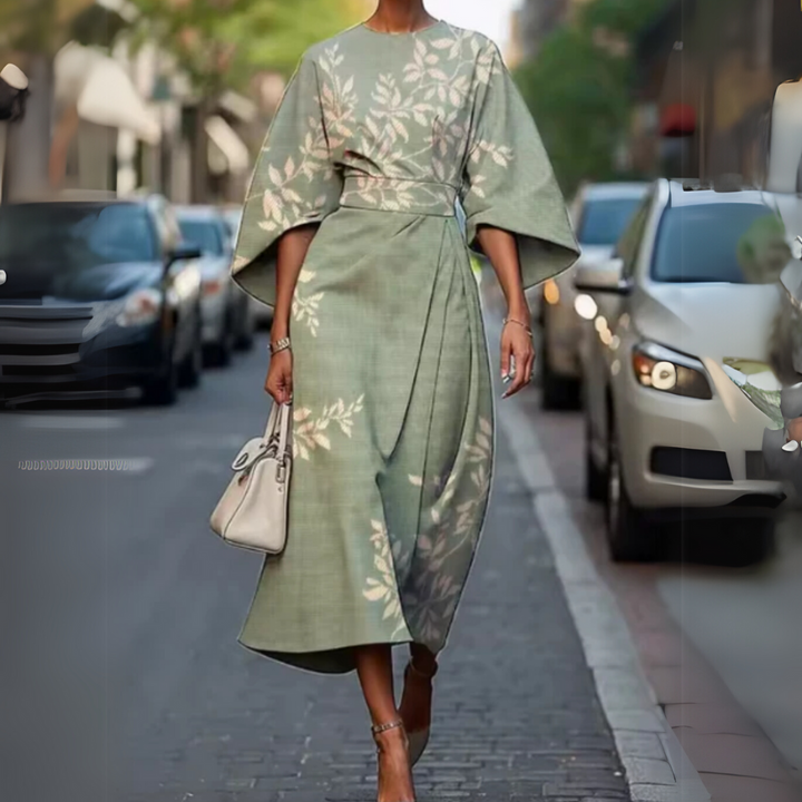 LUNA - VESTIDO MAXI CON CINTURA ELÁSTICA
