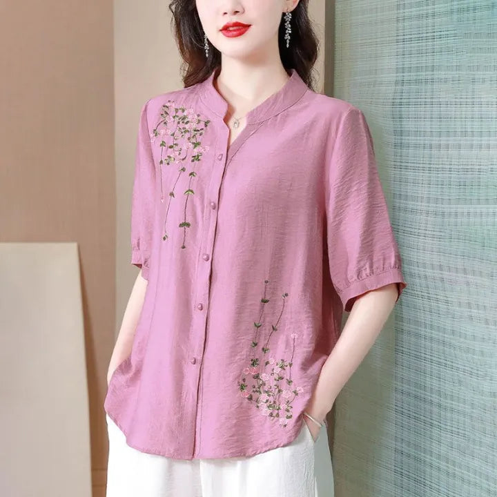 MARA - CAMISA CLÁSICA DE LINO