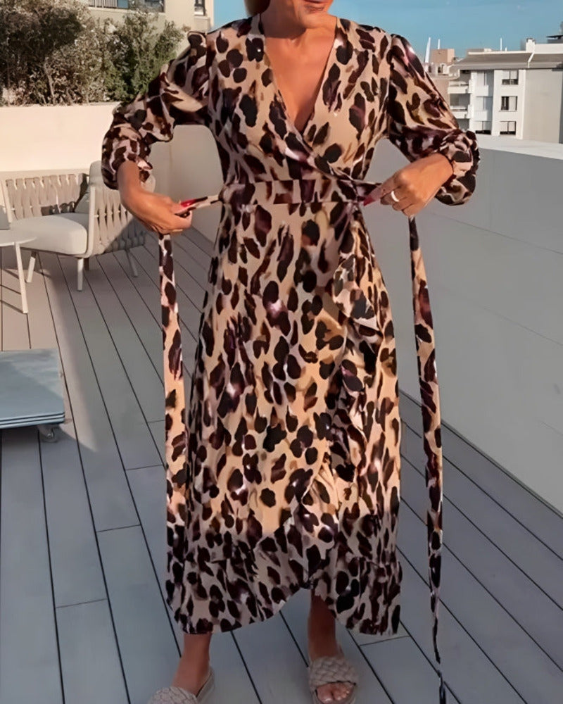 GUNDA - VESTIDO CON ESTAMPADO DE LEOPARDO