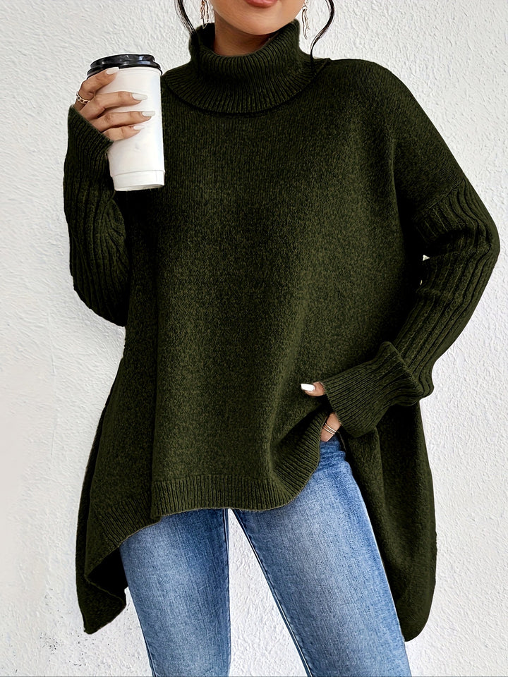 Isla | Suéter Oversized de Cuello Alto
