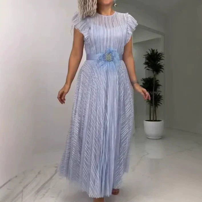 ESMAY - VESTIDO BODYCON PLISADO CON CAÍDA SUAVE