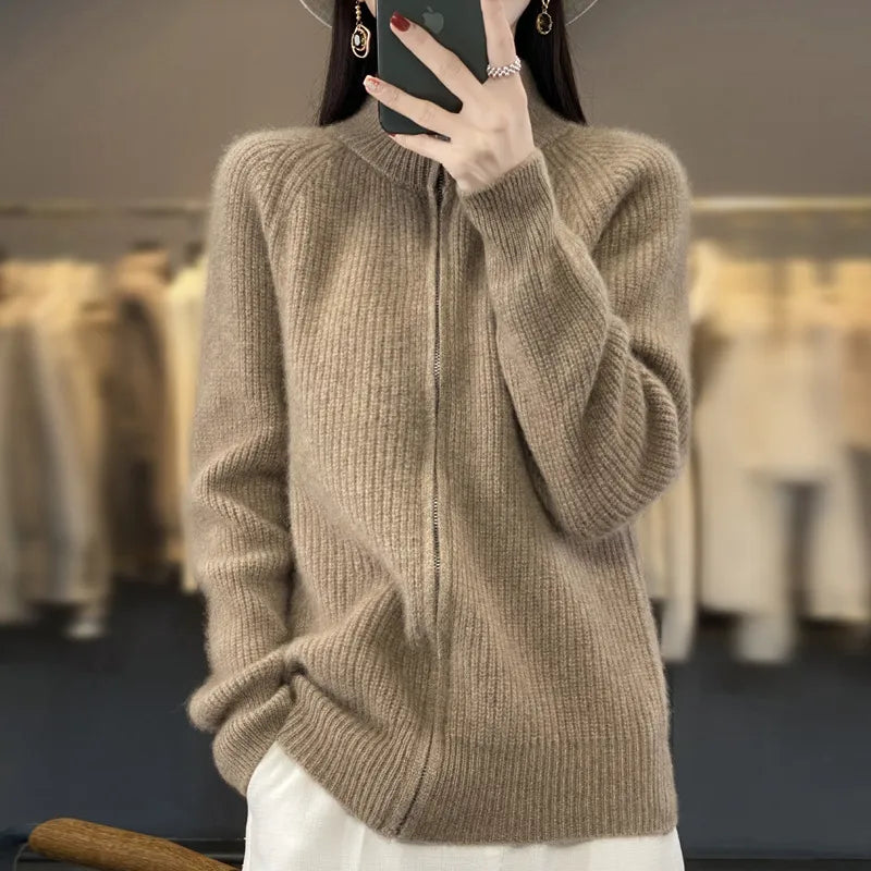 Charlotte™ - Cárdigan de Lana con Cierre
