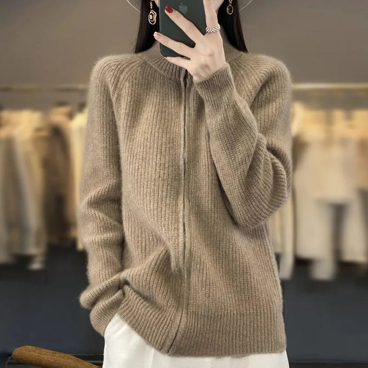 Charlotte™ - Cárdigan de Lana con Cierre