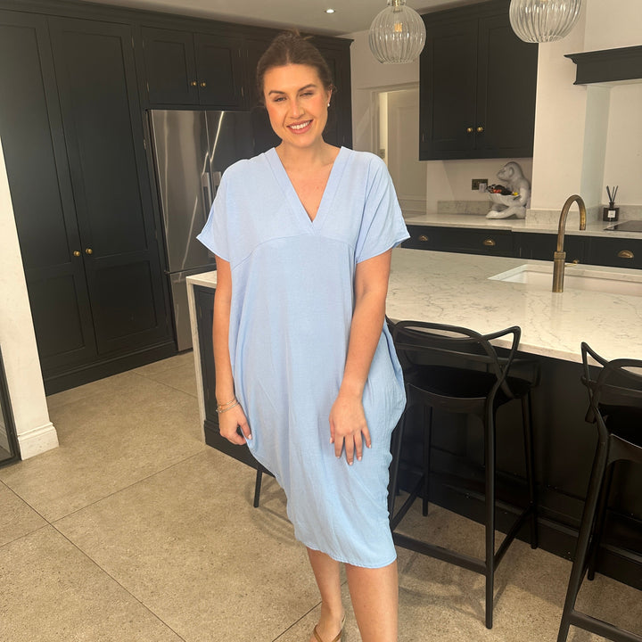 TANYA - VESTIDO MAXI CON ESCOTE EN V