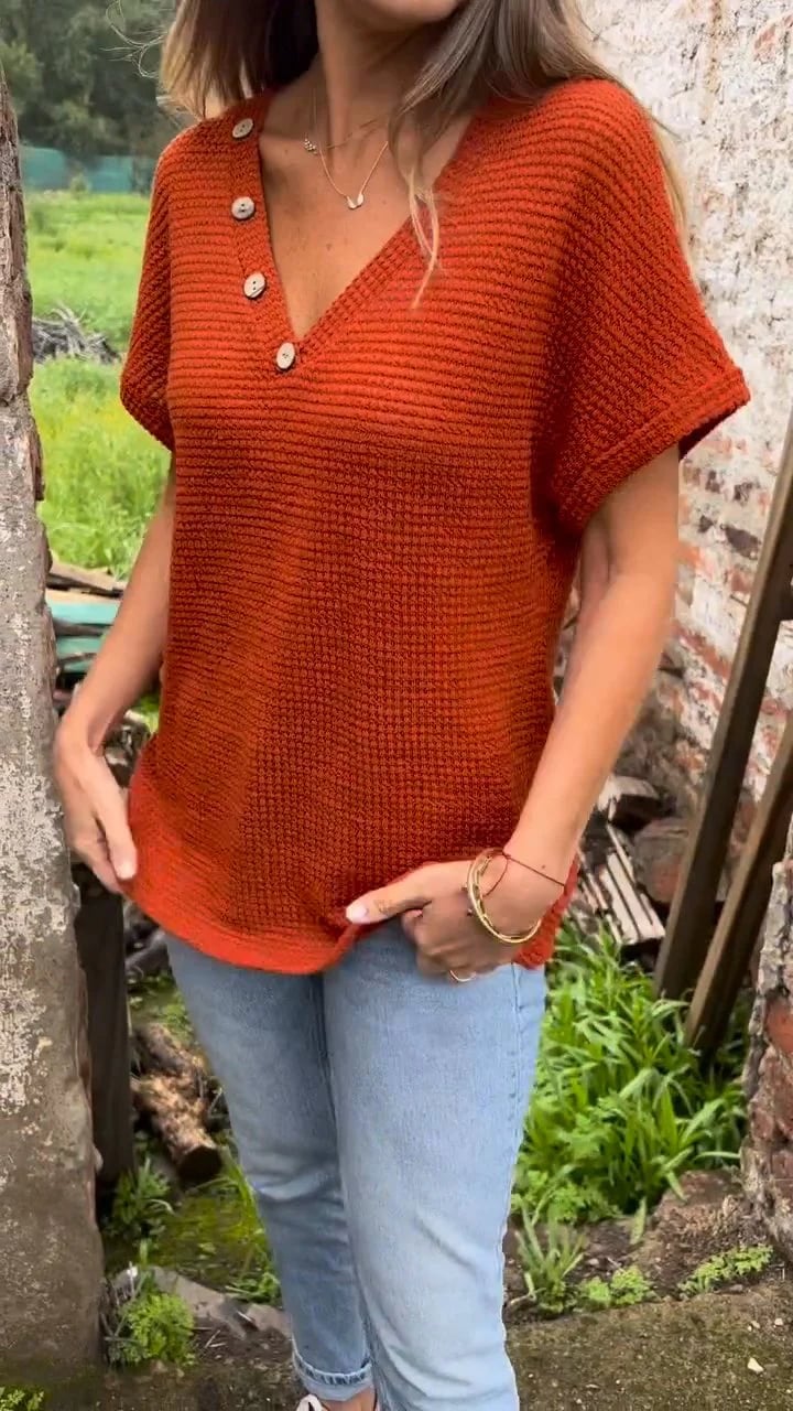 MEERAH - CAMISETA DE MANGA CORTA TRANSPIRABLE CON TEXTURA DE WAFFLE