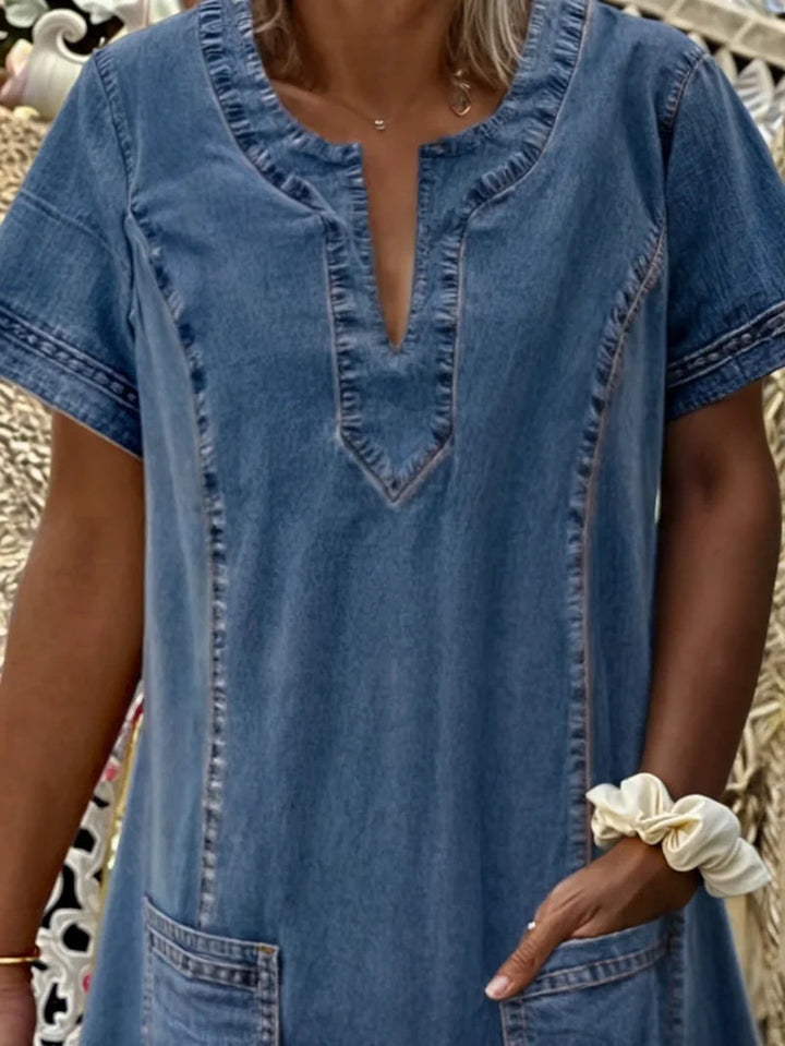 PAULEEN - VESTIDO DE DENIM SUAVE