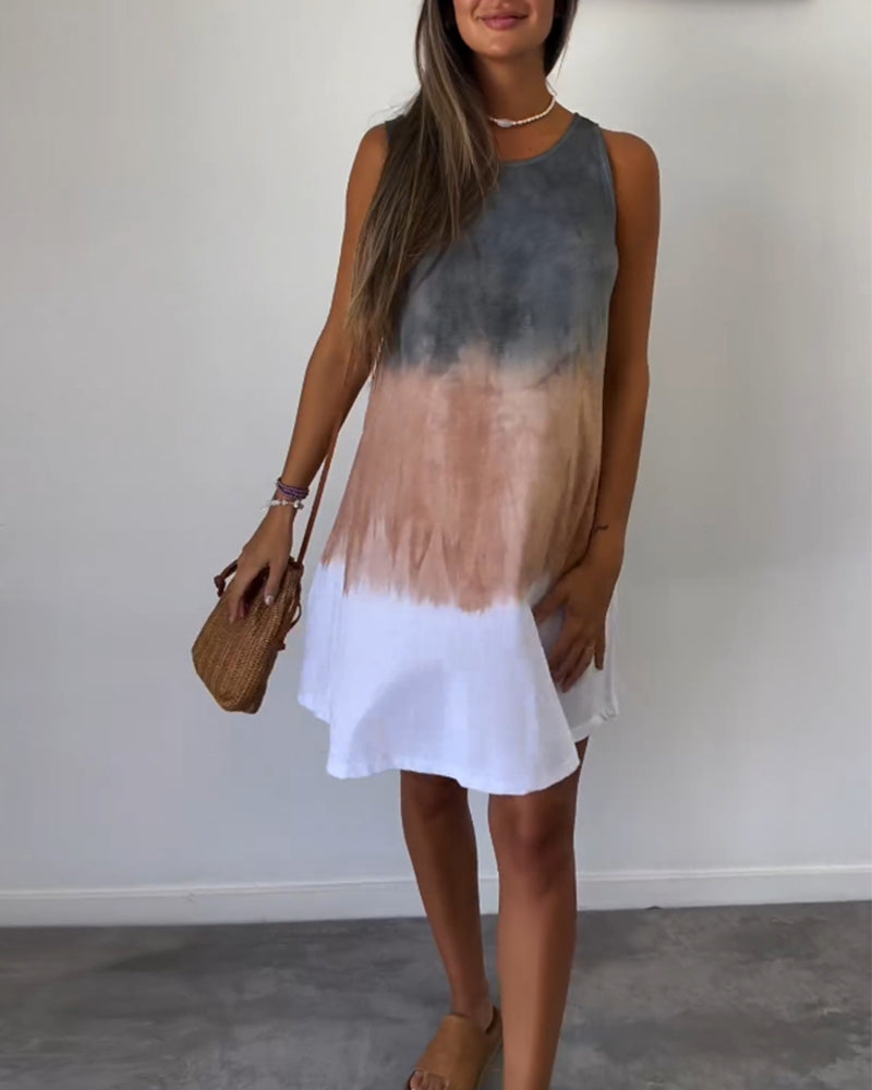 Crizzia - Vestido Casual con Degradado