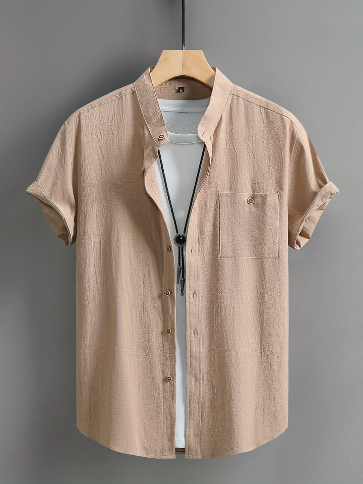 MARCO - CAMISA CLÁSICA DE ALGODÓN CON BOLSILLO