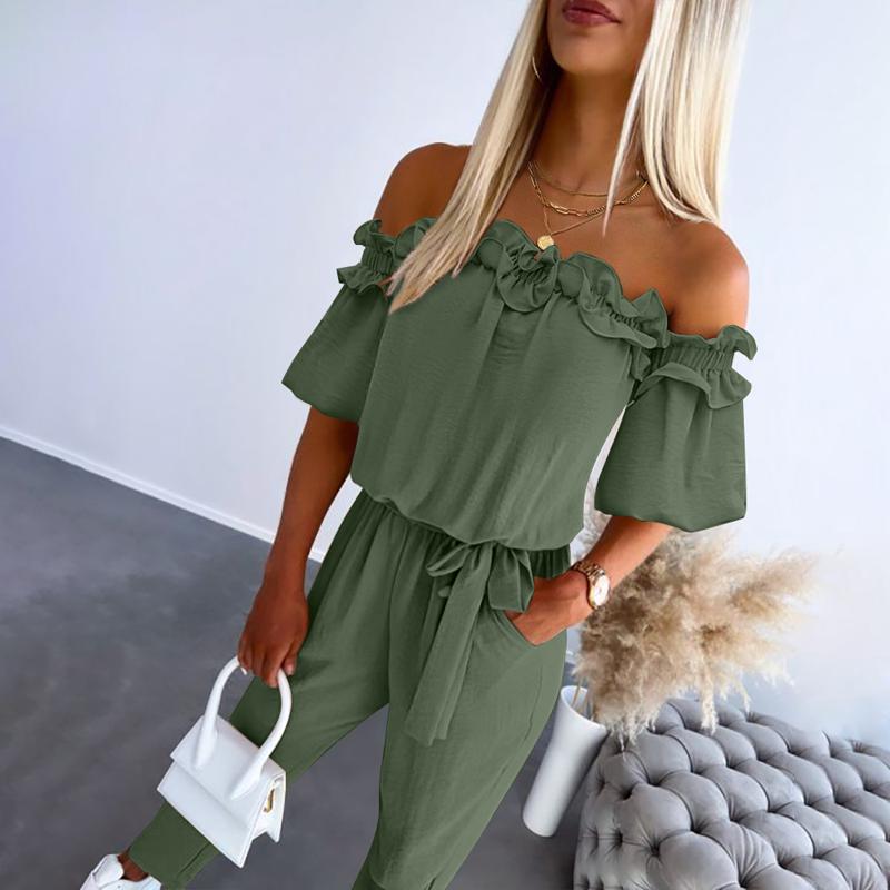 ARABELLA – MONO CHIC Y FÁCIL CON HOMBROS DESCUBIERTOS