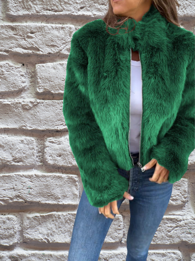 KATHLEEN - CHAQUETA DE INVIERNO DE PIEL SINTÉTICA