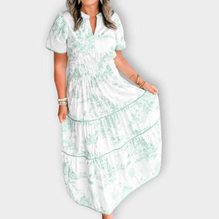 IRAH - VESTIDO LARGO RETRO