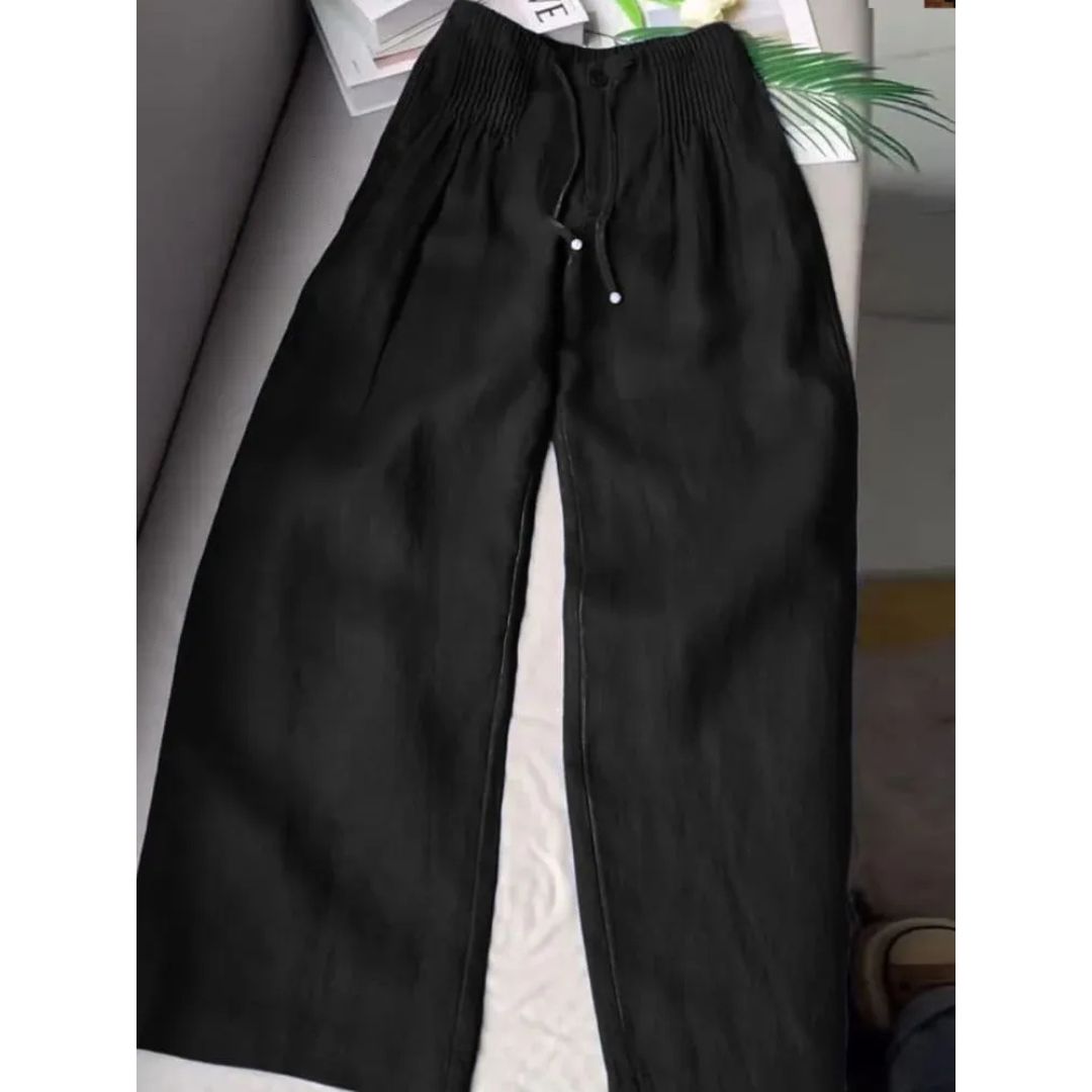 JULES - PANTALONES DE PIERNA ANCHA PLISADOS