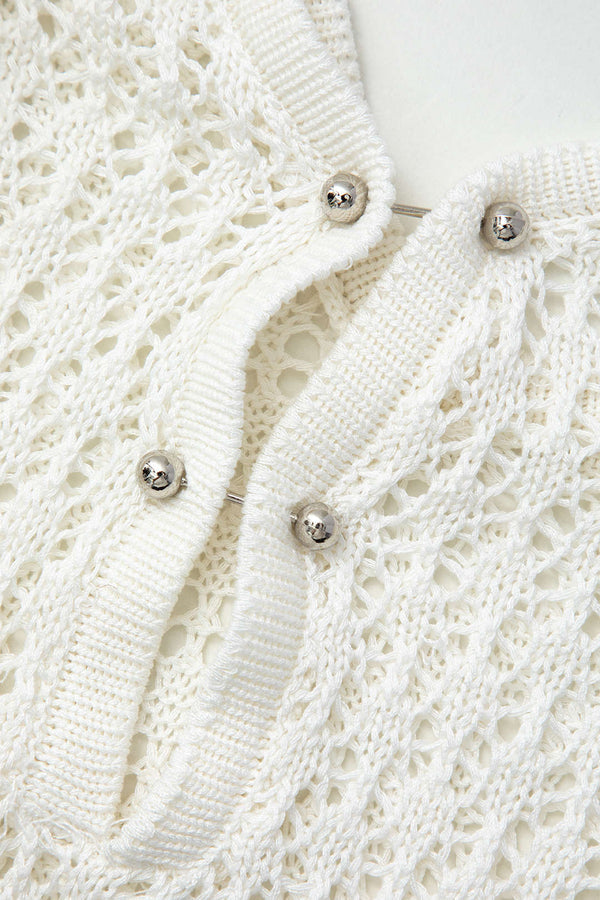 DARLY - VESTIDO BLANCO COSTERO CON TIRANTES