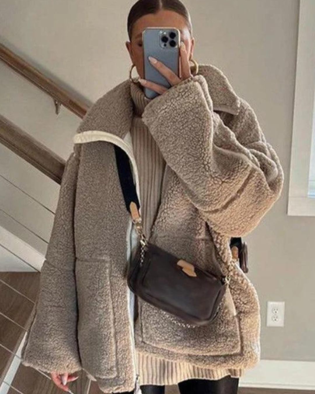 FINLEIGH - CHAQUETA TEDDY ULTRA CÓMODA Y SOBREDIMENSIONADA