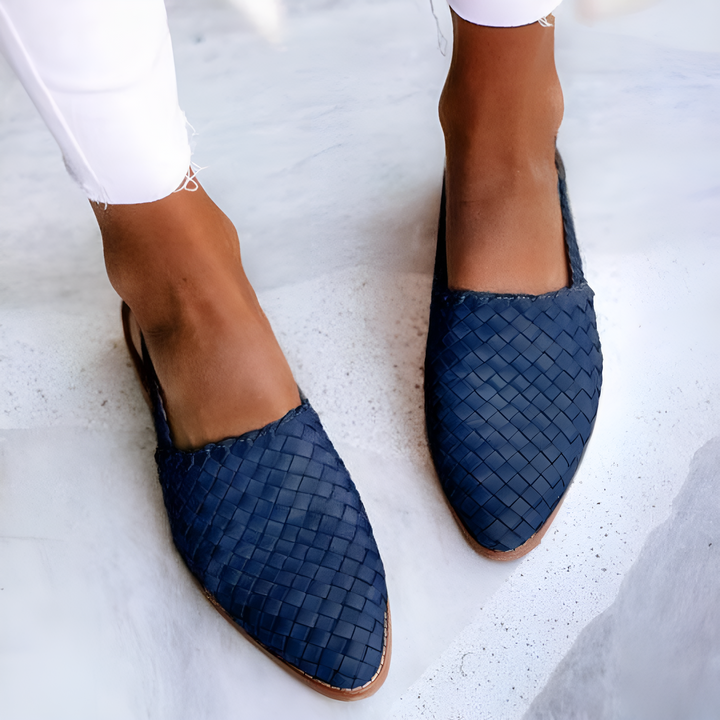 Diana – Sandalias Planas Artesanales Tejidas