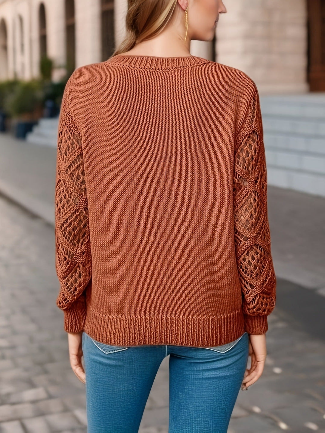 BLAIRE – SUÉTER DE MODA CON ESCOTE EN V ELEGANTE