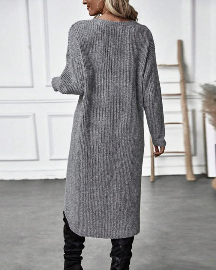 Addison™ - Vestido Suéter de Estilo Irregular