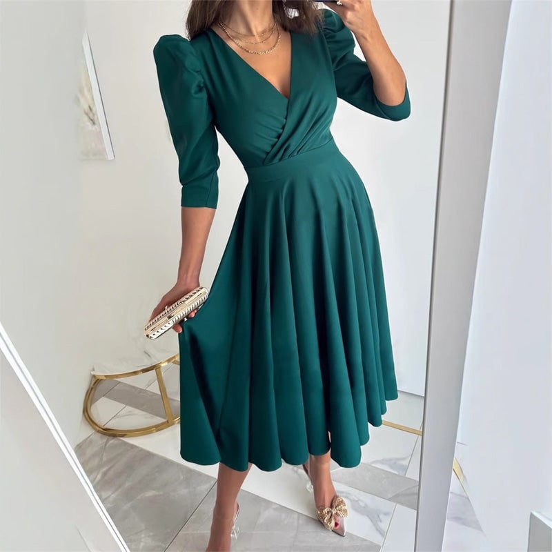 GOLA - VESTIDO MIDI QUE AFINA LA CINTURA